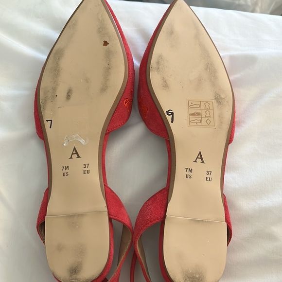 SOLD Anthropologie size 7 Pointed Toe Embroidered Bow Ballet Flats - Picture 8 of 8